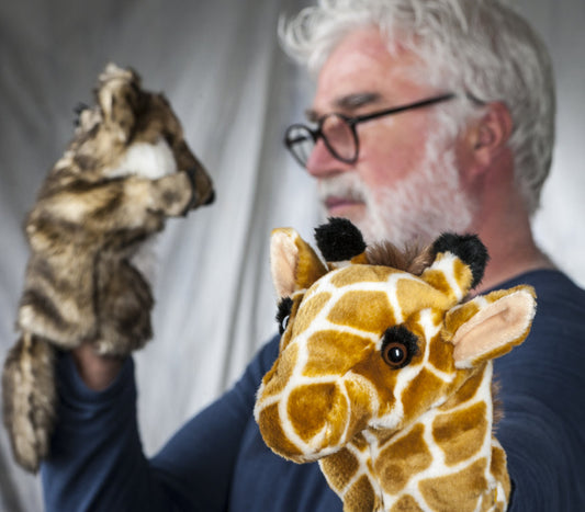 Kleine Giraffe Handpuppe