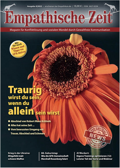 Empathische Zeit 04/2022 Traurig wirst du sein, ...