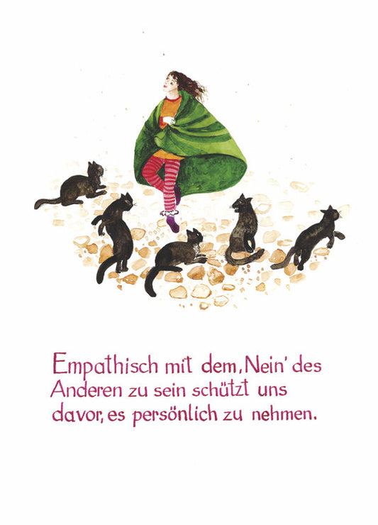Kunstpostkarte Nr. 06: Empathisch mit dem Nein