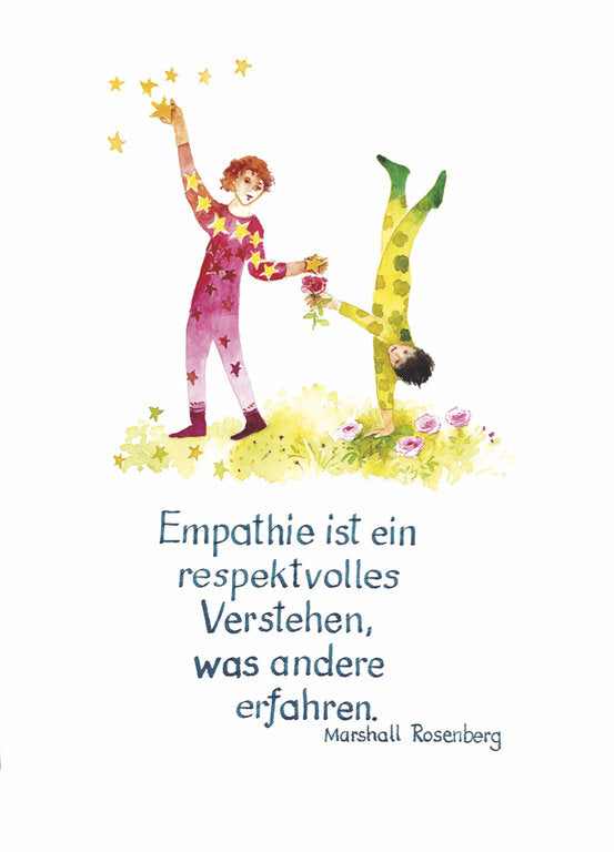 Kunstpostkarte Nr. 07: Empathie ist ein respektvolles Verstehen ...
