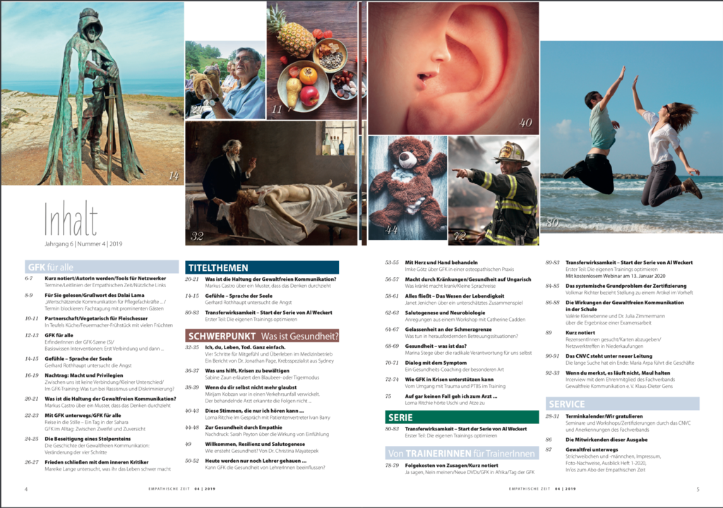 Empathische Zeit 4/19: „Was ist Gesundheit?“